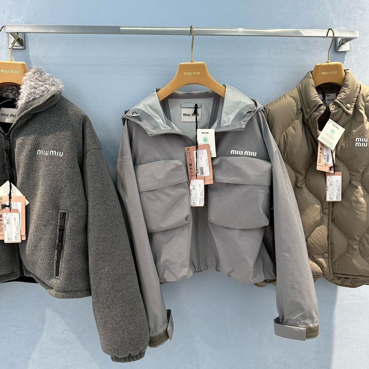 Jackets- Miu M Jacket Luxury Designer Outerwear Jacket