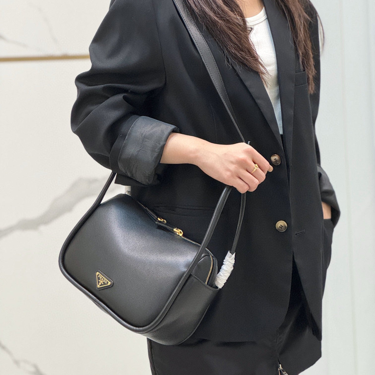 Bags- Pd Leather Handbag Premium Designer Shoulder Bag