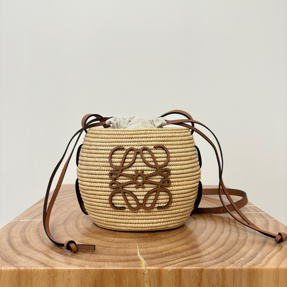 Bags- Loew x Paula’s Ibiza Beehive Basket Bag Luxury Designer Leather Handbag