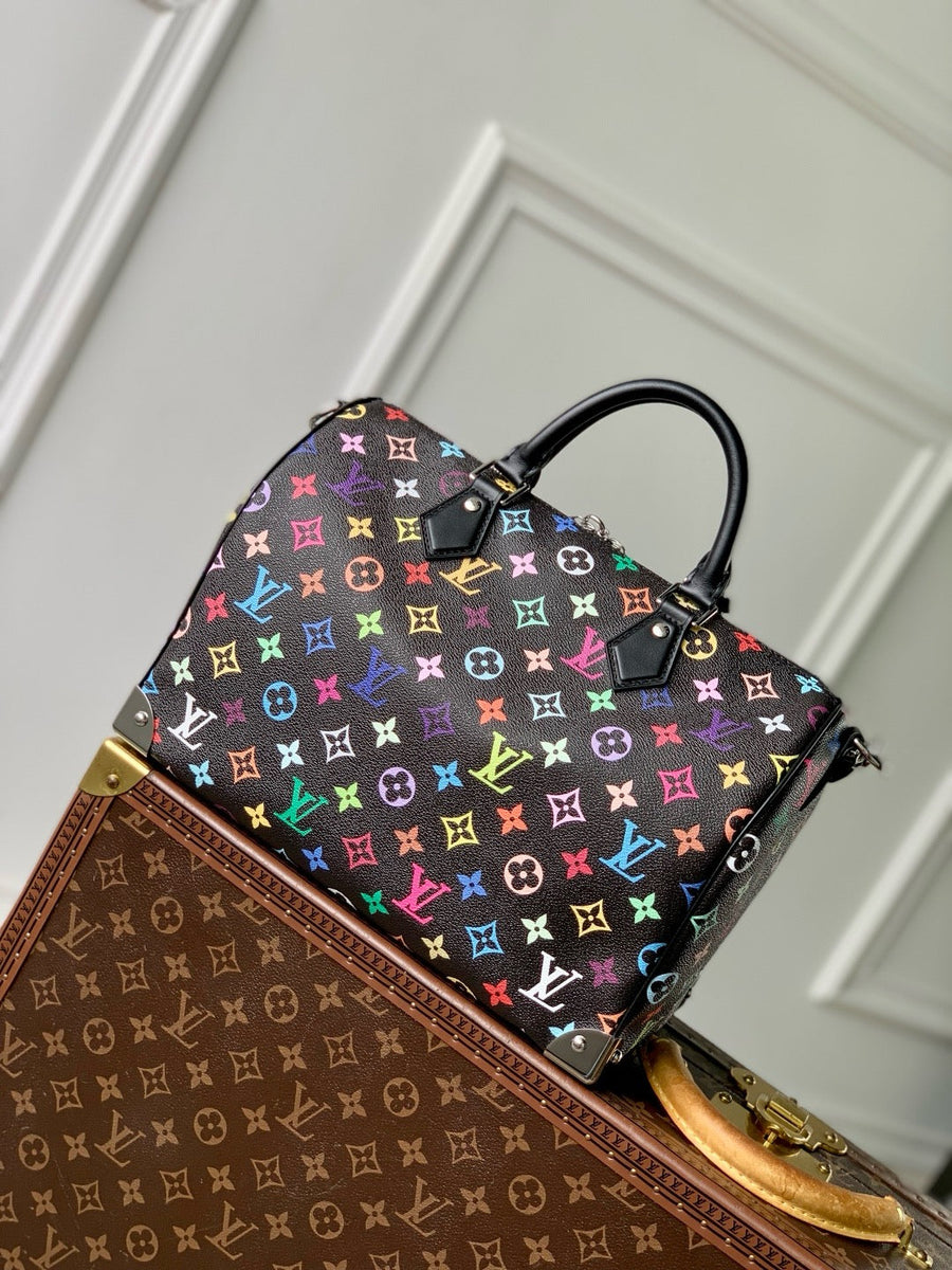 Louis Vuitton Bags- Louis Vuitton Lou x Murakami Speedy 30 Bag Elegant Everyday Designer Handbag