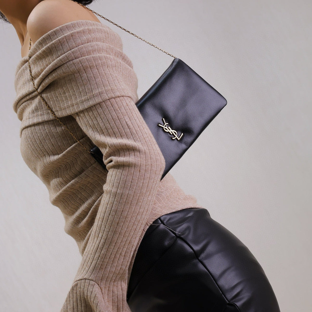 Saint Laurent Bags- Saint Laurent Calypso Mini Bag Luxury Designer Leather Handbag