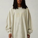 Front view of Fear of God Essentials Long T-shirt premium t-shirt