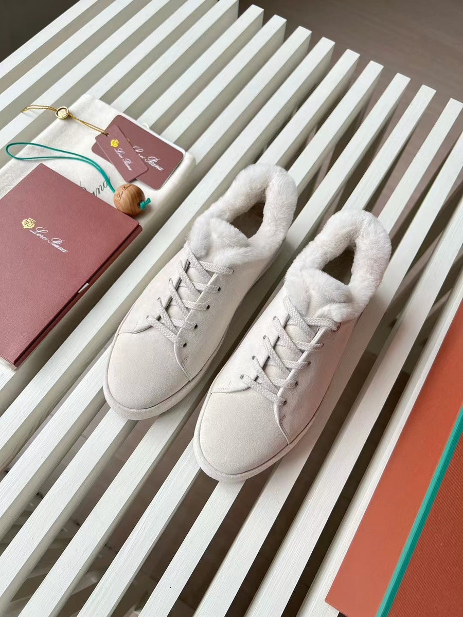 Shoes- Loro P Fur Nuages Sneakers Comfortable Everyday Designer Shoes