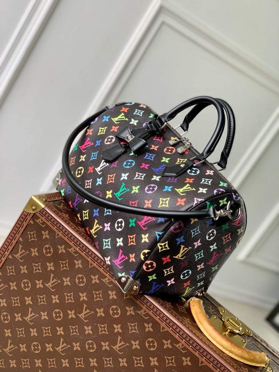 Louis Vuitton Bags- Louis Vuitton Lou x Murakami Speedy 30 Bag Elegant Everyday Designer Handbag