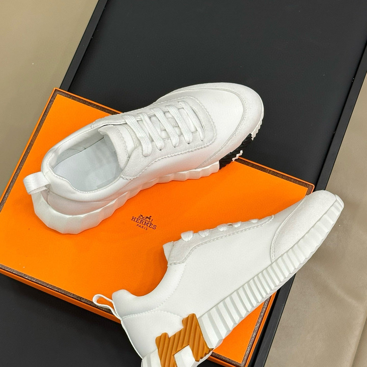 Shoes- Herm Bouncing Sneaker Premium Designer Casual Shoes