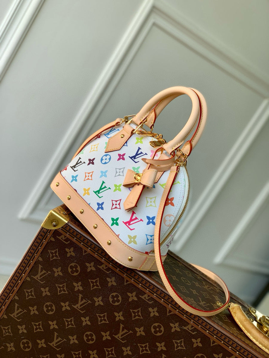 Louis Vuitton Bags- Louis Vuitton Lou x Murakami Alma Bag Elegant Everyday Designer Handbag