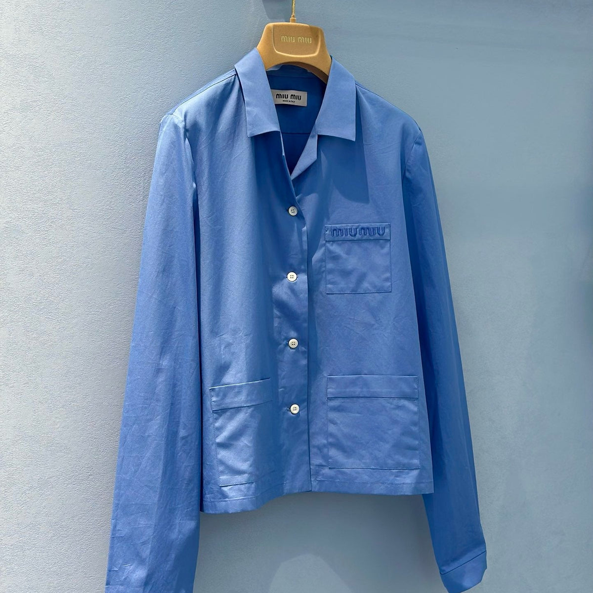 Tops- Miu M Shirt Elegant Everyday Designer Top
