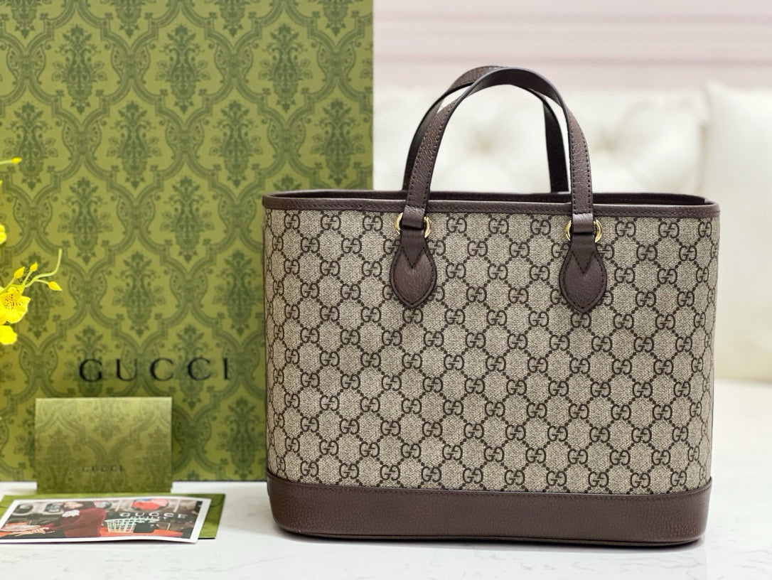Gucci Bags- Gucci Ophidia Small Tote Bag Luxury Designer Leather Handbag