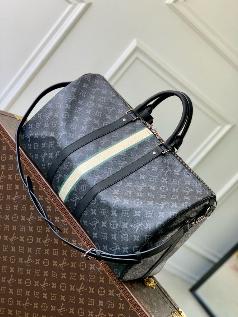 Louis Vuitton Bags- Louis Vuitton Lou Keepall Bandoulière 50 Bag Elegant Everyday Designer Handbag