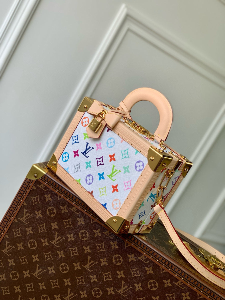 Louis Vuitton Bags- Louis Vuitton Lou x Murakami Petite Valise Bag Luxury Designer Leather Handbag