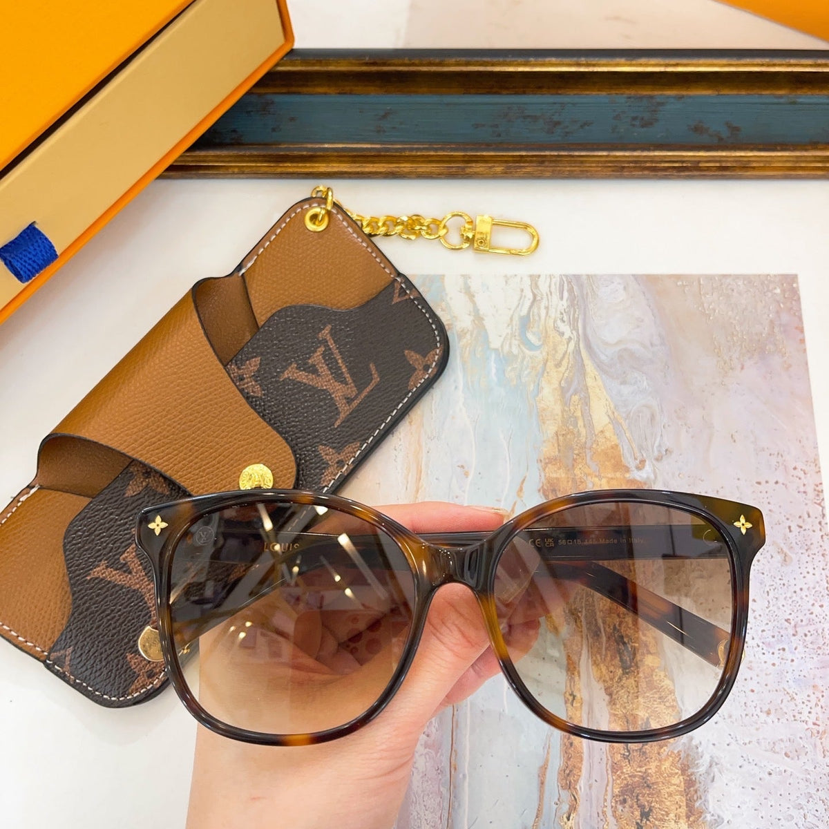 Louis Vuitton Sunglasses- Louis Vuitton Lou Sunglasses Premium Fashion Designer Sunglasses