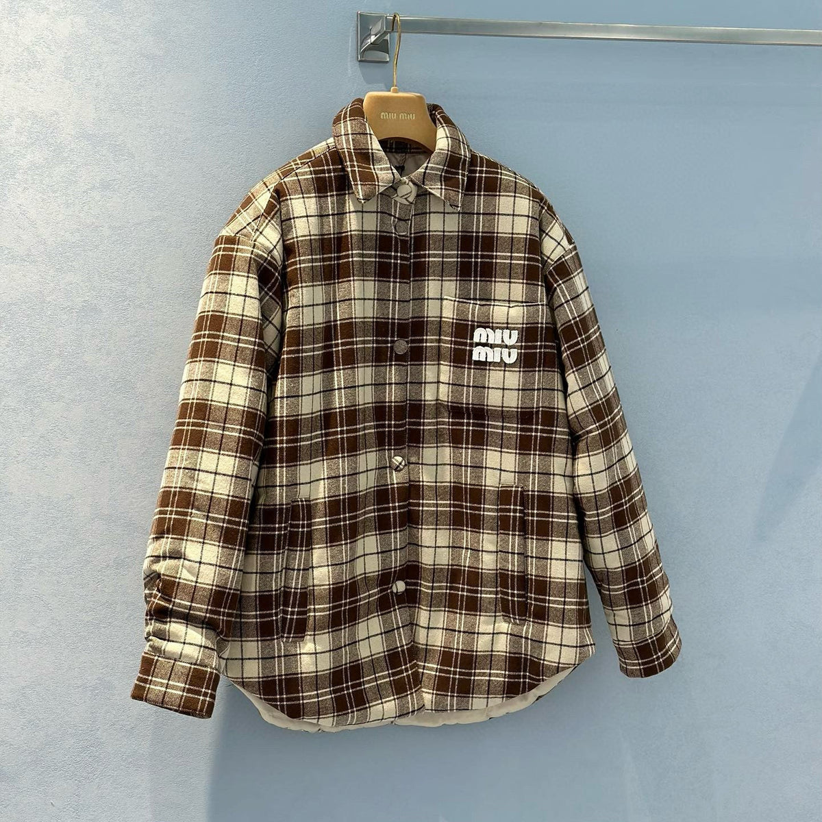 Jackets- Miu M Shirt Jacket Premium Casual Designer Jacket