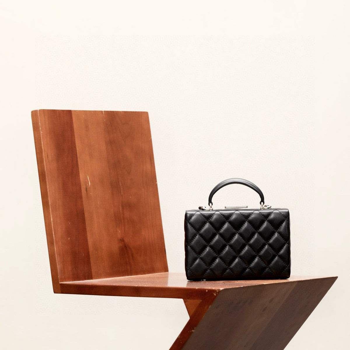 Chanel Small Box Chain Bag detail shot – authentic designer craftsmanship