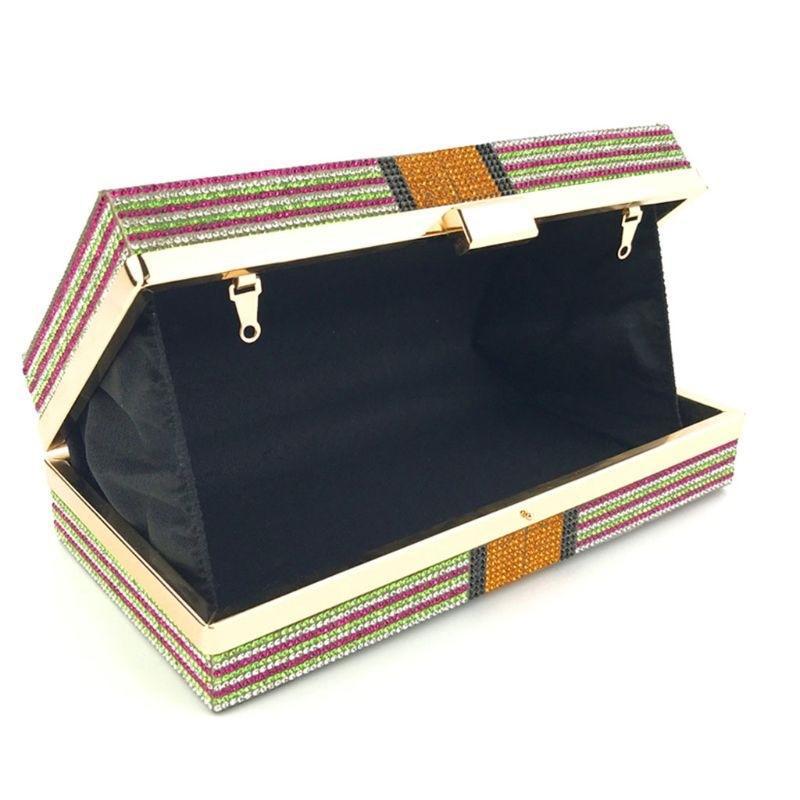 Front view of Shelly Mason Evening Clutch Bag premium bag