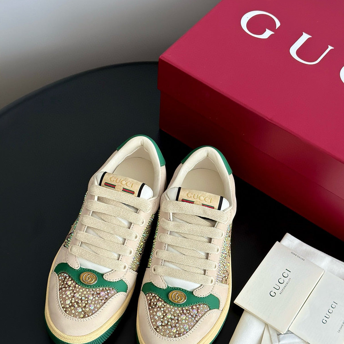 Gucci Shoes- Gucci Screener Trainers Premium Designer Casual Shoes