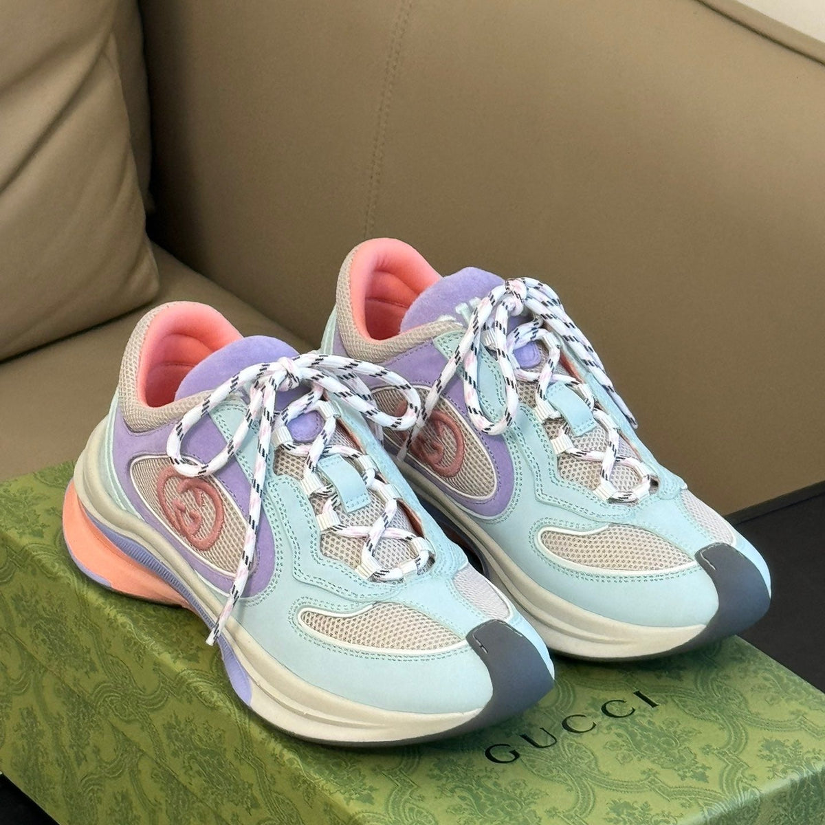 Gucci Shoes- Gucci Run Trainers Premium Designer Casual Shoes