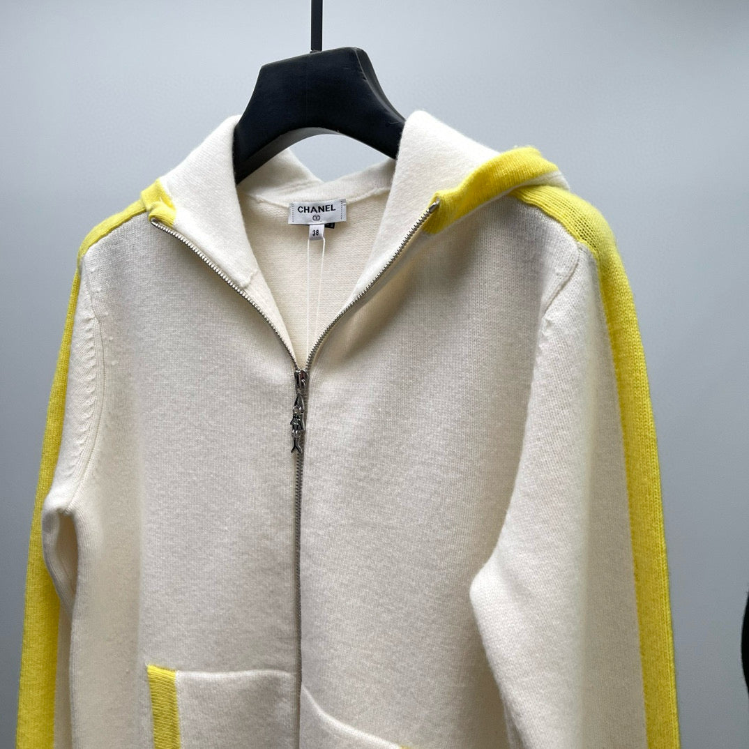 Chanel Hoodies- Chanel Zip Hoodie Premium Designer Casual Hoodie