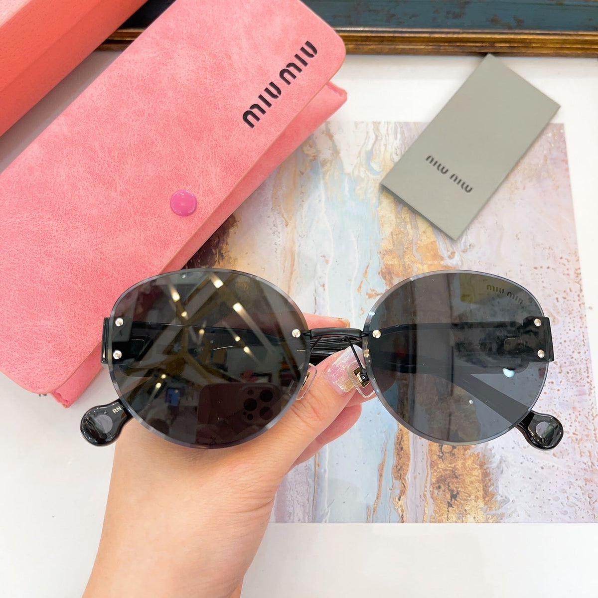 Sunglasses- Miu M Sunglasses Premium Fashion Designer Sunglasses