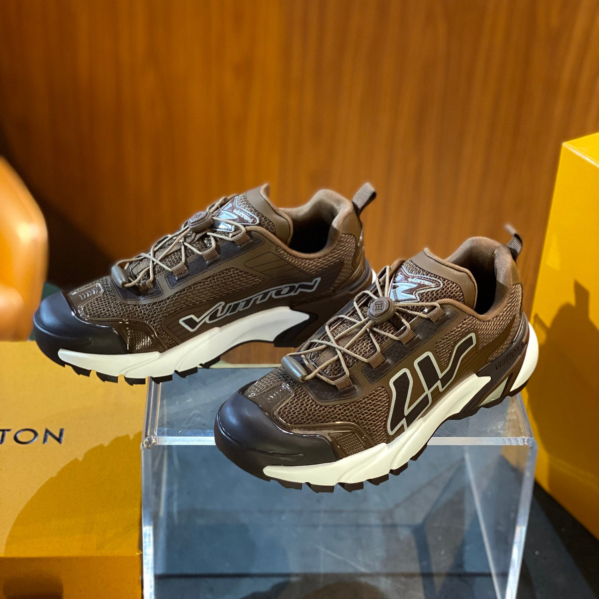 Louis Vuitton Shoes- Louis Vuitton Lou Runner Tatic Sneaker Premium Designer Casual Shoes