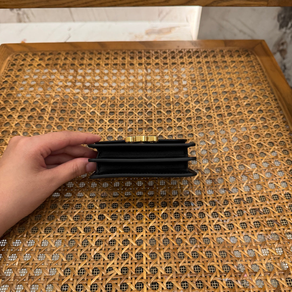 Wallets- Cel Business Card Holder Triomphe Premium Leather Designer Wallet