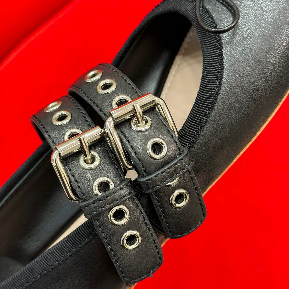 Shoes- Miu M Ballerina Flats Premium Designer Casual Shoes