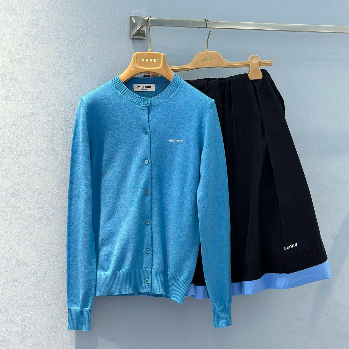 Sweaters- Miu M Cardigan Luxury Designer Knit Sweater