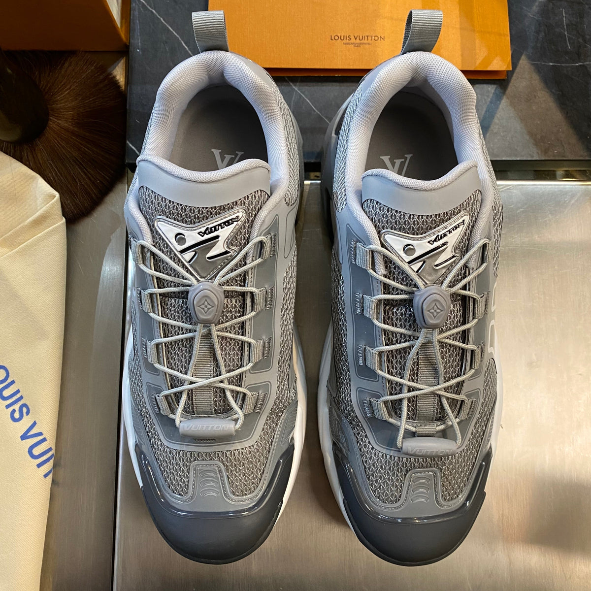Louis Vuitton Shoes- Louis Vuitton Lou Runner Tatic Sneaker Premium Designer Casual Shoes