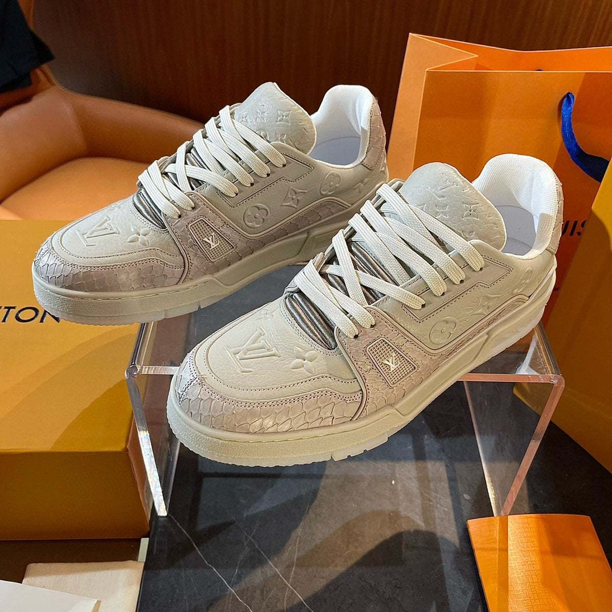 Louis Vuitton Shoes- Louis Vuitton Lou Trainers Luxury Lifestyle Designer Footwear