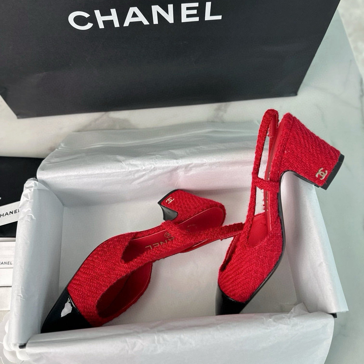 Chanel Shoes- Chanel Slingback Heels Comfortable Everyday Designer Shoes