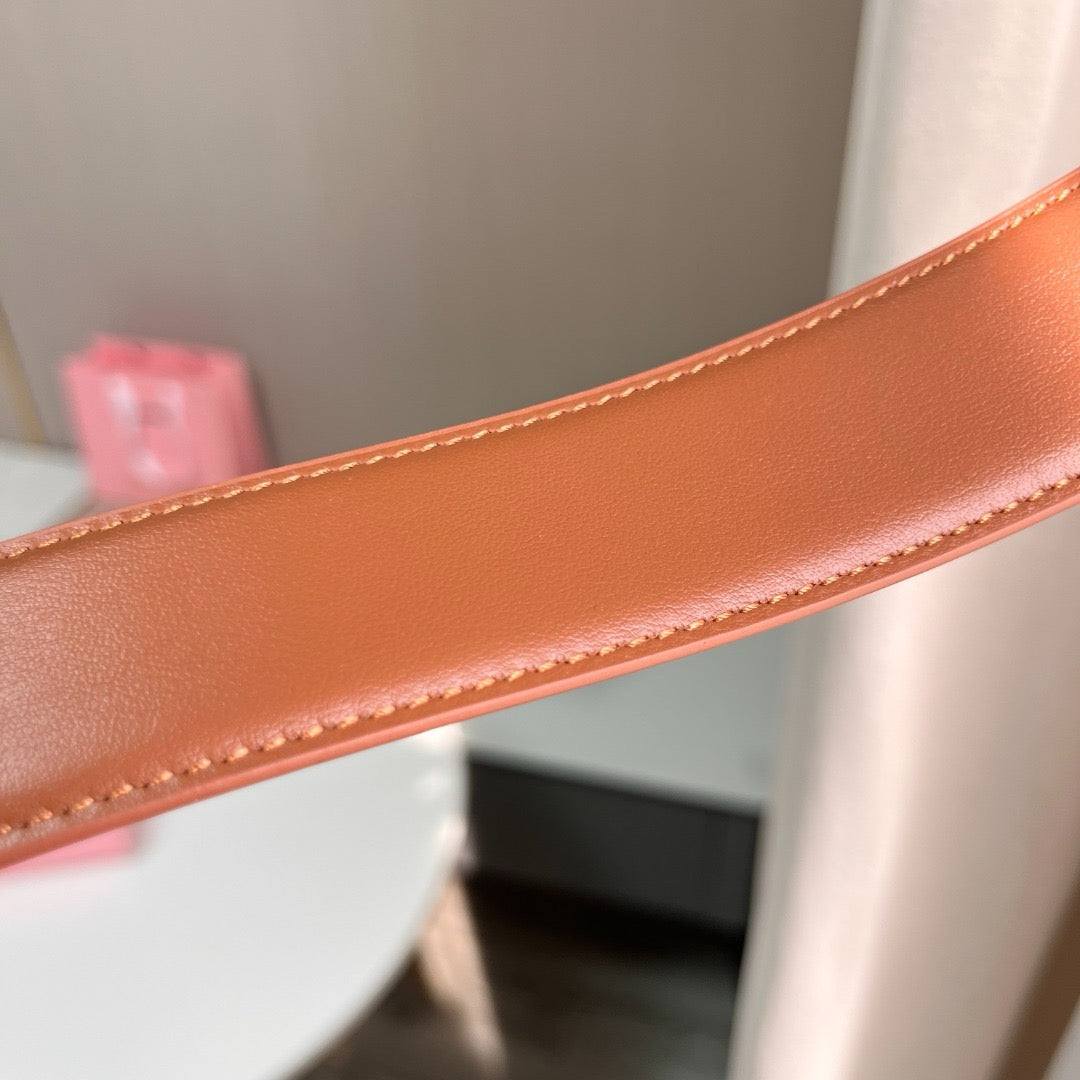 Belts- Miu M Belt 3.5 Cm Classic Everyday Designer Belt