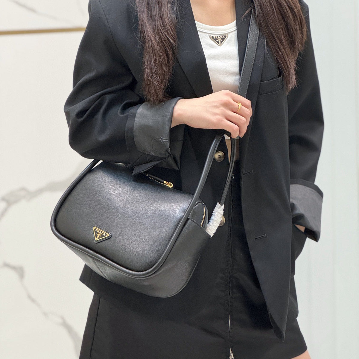 Bags- Pd Leather Handbag Premium Designer Shoulder Bag