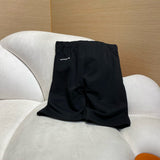 Velouxe Chrome Shorts detail shot – designer craftsmanship and quality