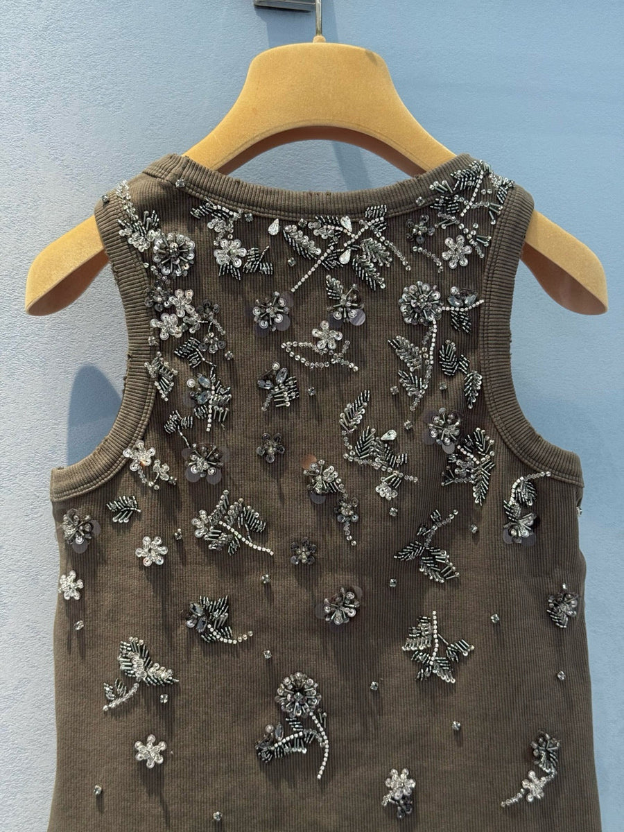 Tops- Miu M Tank Top Premium Designer Casual Top