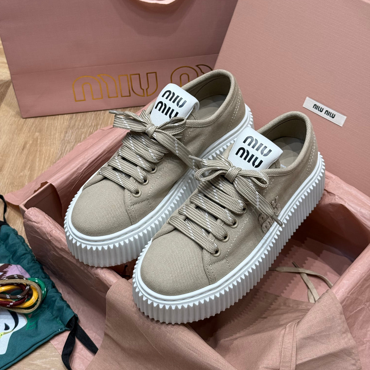 Shoes- Miu M Trainers Premium Designer Casual Shoes