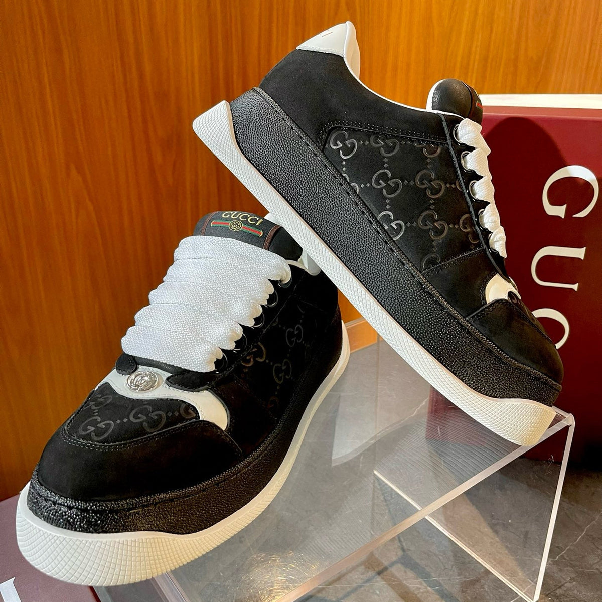 Gucci Shoes- Gucci Screener Trainers Premium Designer Casual Shoes