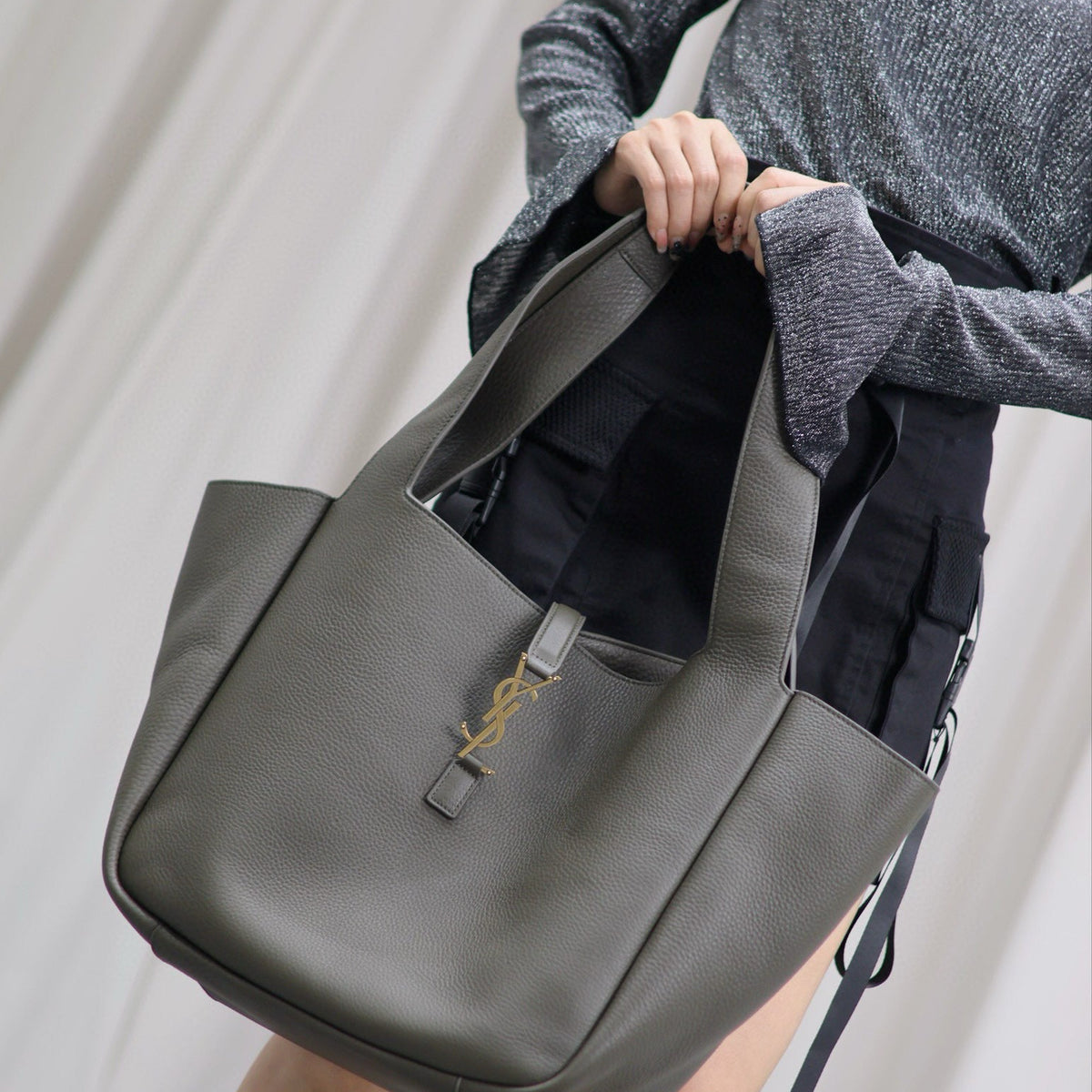 Saint Laurent Bags- Saint Laurent Le 5 À 7 Bea Bag Luxury Designer Leather Handbag