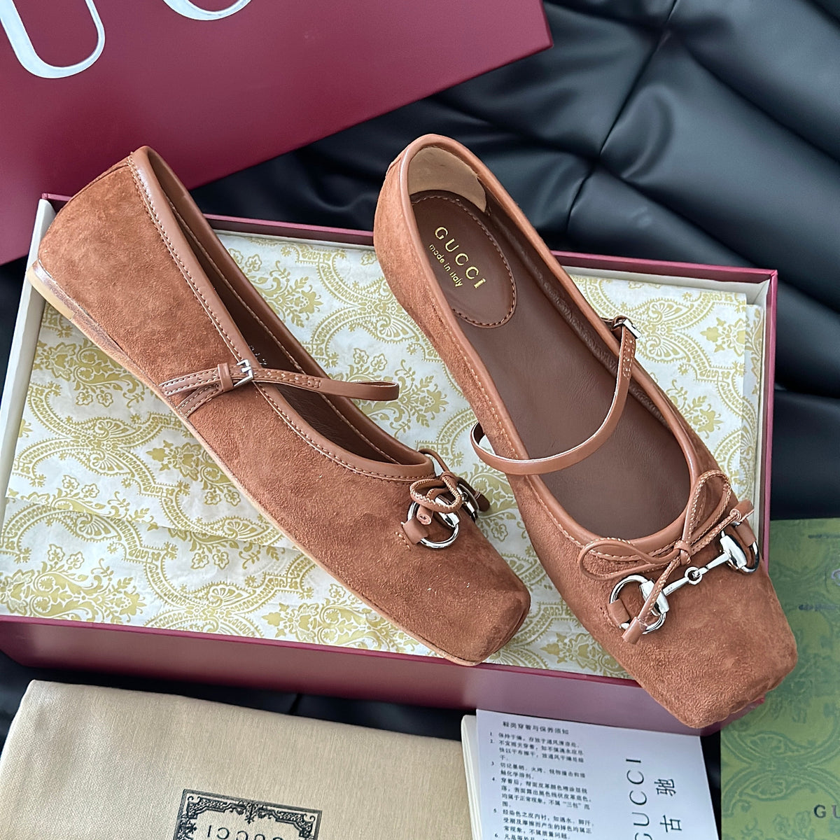 Gucci Shoes- Gucci Ballet Flats Premium Designer Casual Shoes