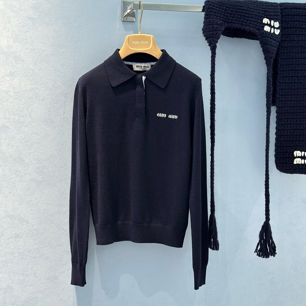 Sweaters- Miu M Jumper Premium Casual Designer Knitwear
