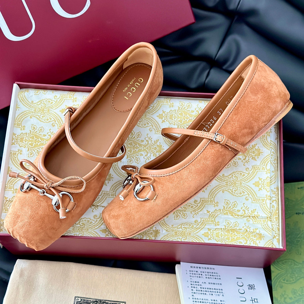 Gucci Shoes- Gucci Ballet Flats Premium Designer Casual Shoes