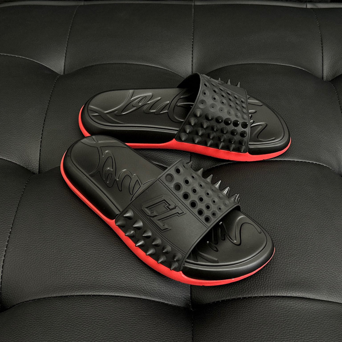 Shoes- Cl Spike Slides Premium Designer Casual Shoes