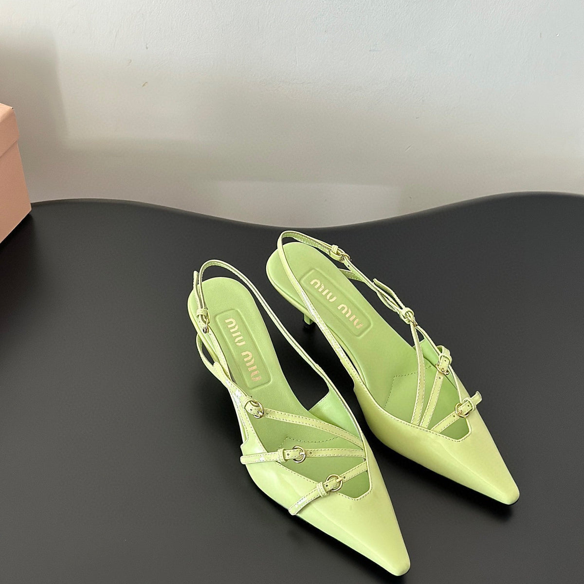 Shoes- Miu M Heels Premium Designer Casual Shoes