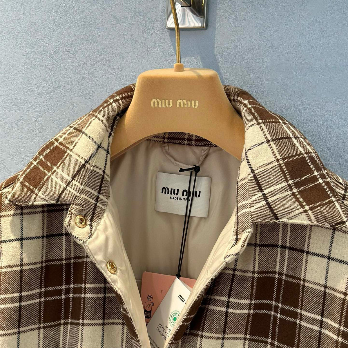 Jackets- Miu M Shirt Jacket Premium Casual Designer Jacket