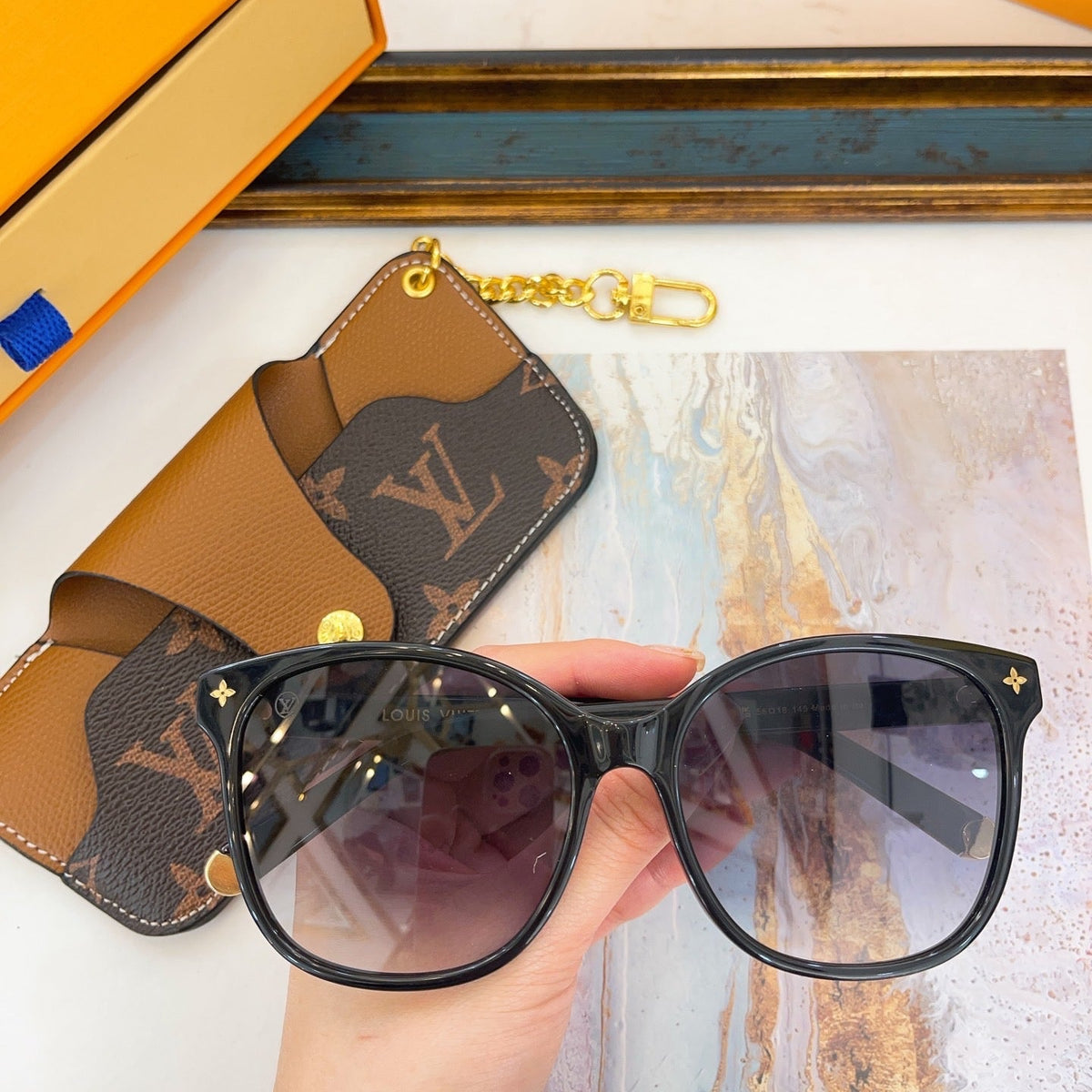 Louis Vuitton Sunglasses- Louis Vuitton Lou Sunglasses Premium Fashion Designer Sunglasses