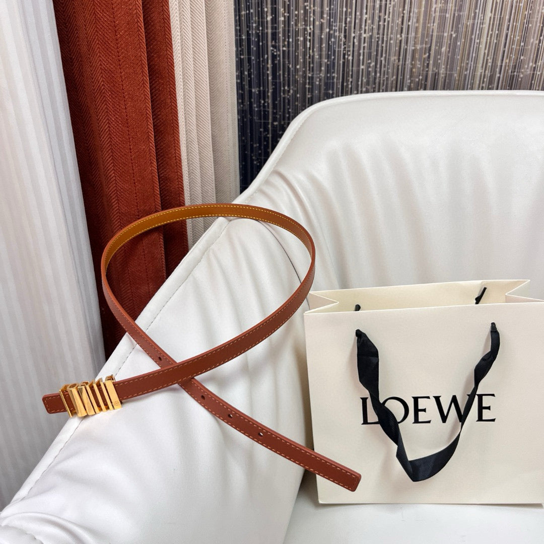 Belts- Loew Belt 1.5 Cm Premium Leather Designer Belt