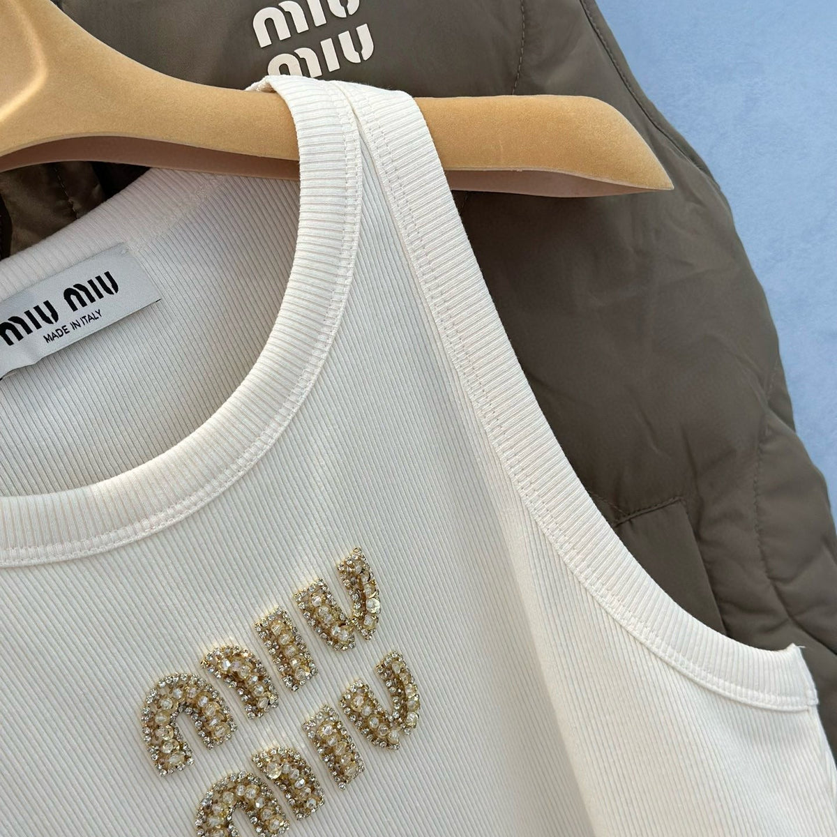 Tops- Miu M Tank Top Premium Designer Casual Top