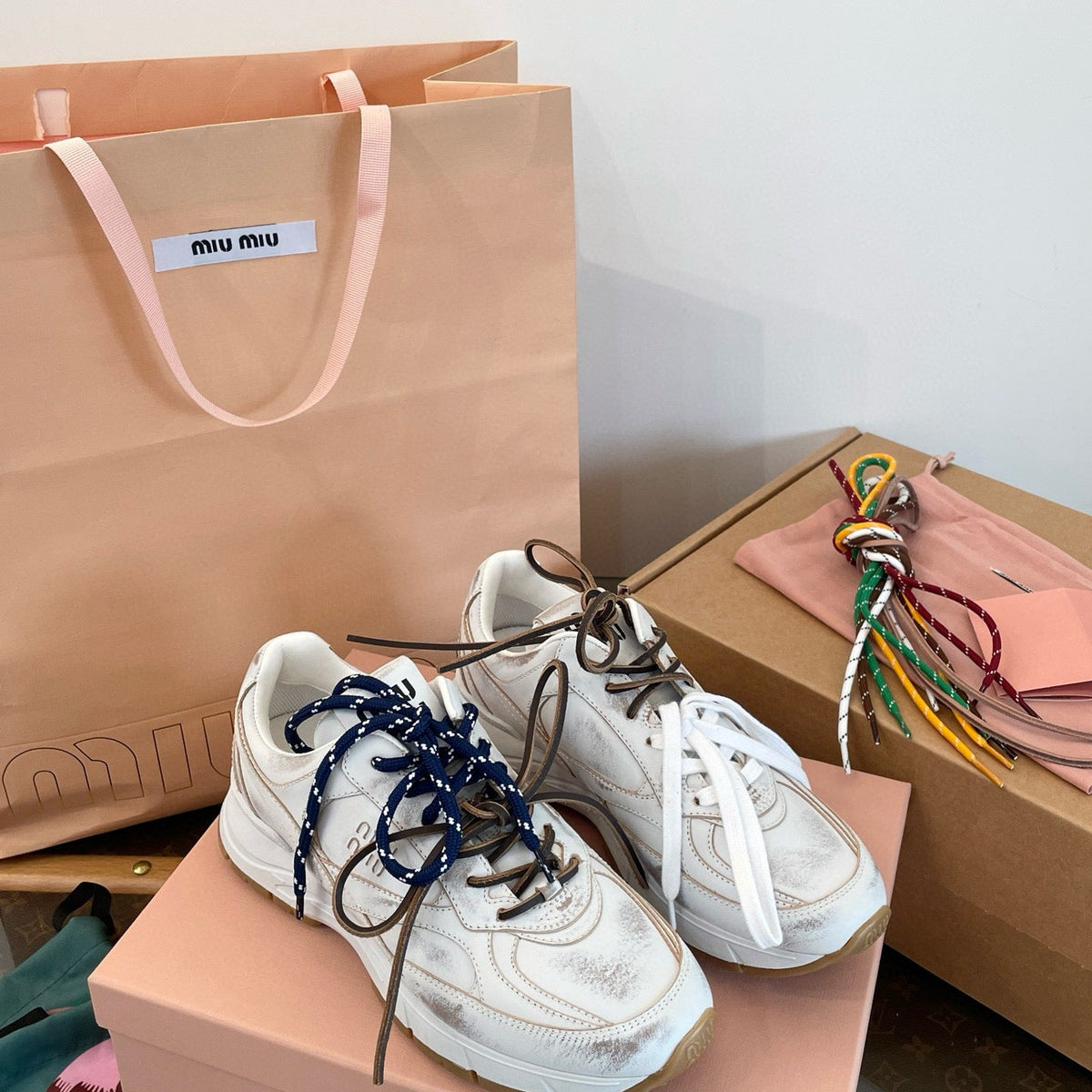 Shoes- Miu M Trainers Luxury Lifestyle Designer Footwear