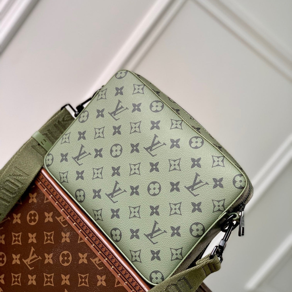 Louis Vuitton Bags- Louis Vuitton Lou Trio Messenger Bag Elegant Everyday Designer Handbag