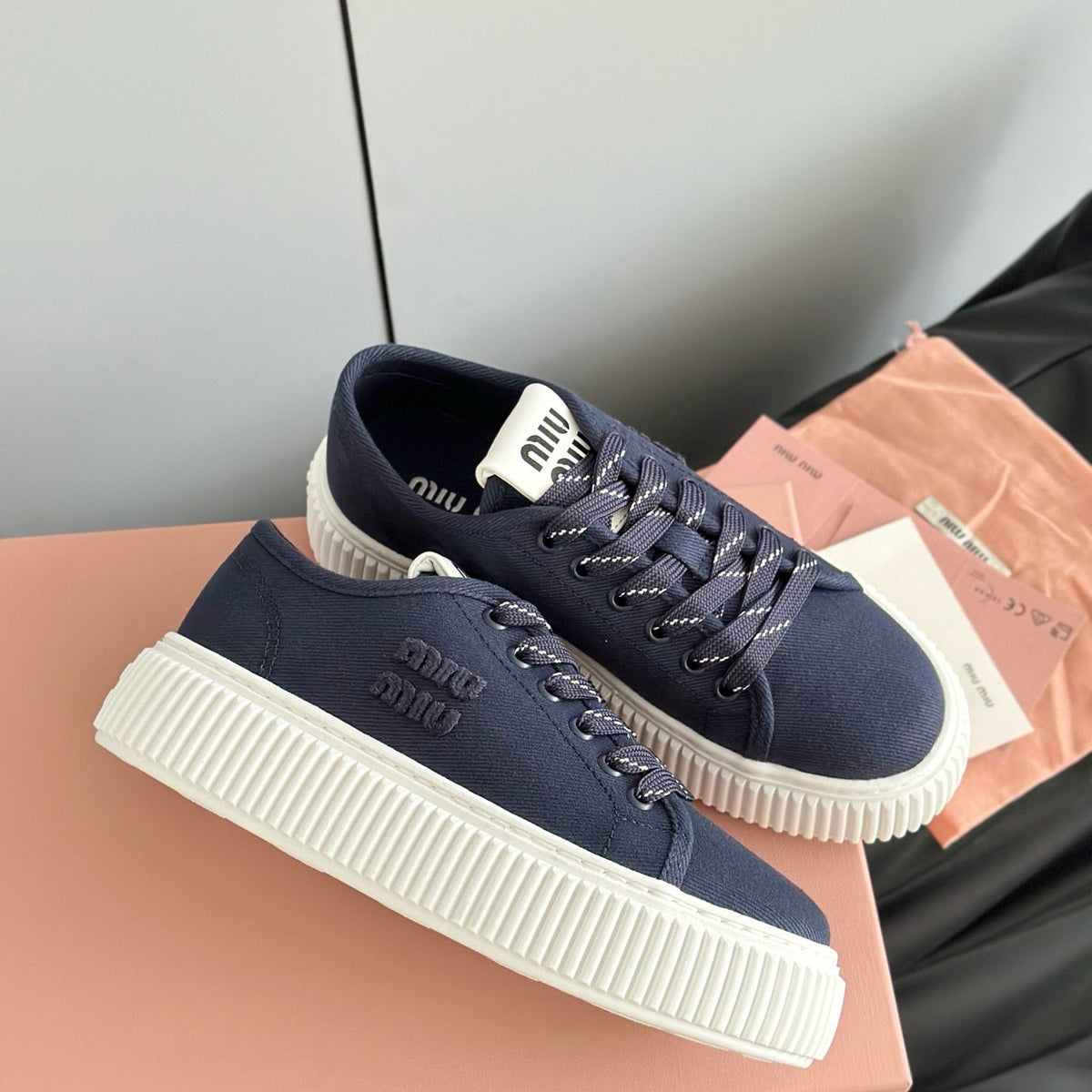 Shoes- Miu M Trainers Premium Designer Casual Shoes
