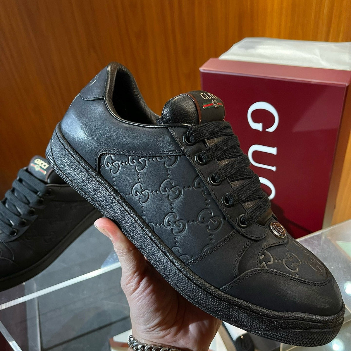Gucci Shoes- Gucci Screener Trainers Premium Designer Casual Shoes