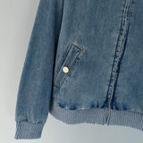 Front view of Chanel Denim Jacket premium piece